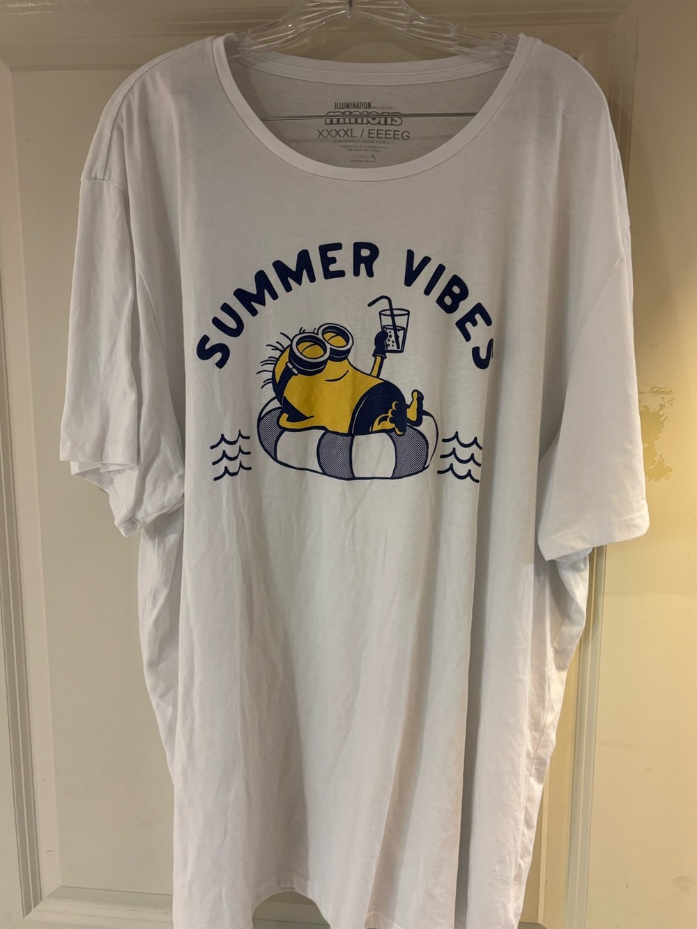 Officially Licensed Minions Summer Vibes NWOT Short Sleeve T 4XL Big & Tall